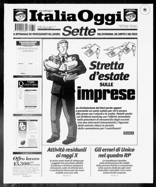 Italia oggi : quotidiano di economia finanza e politica